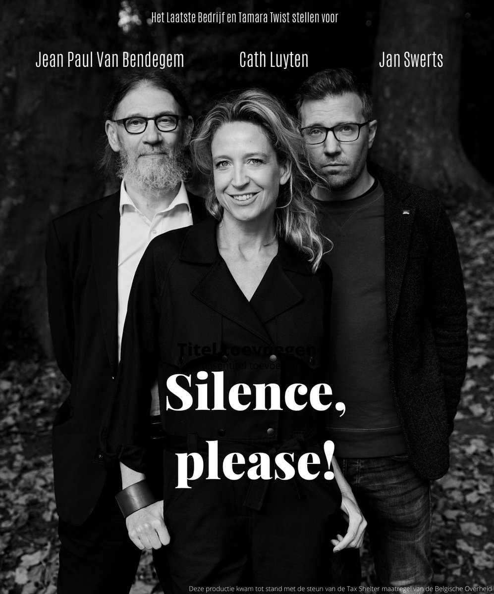 Theaterpremière van Silence please met Tom Waes Tienen Het