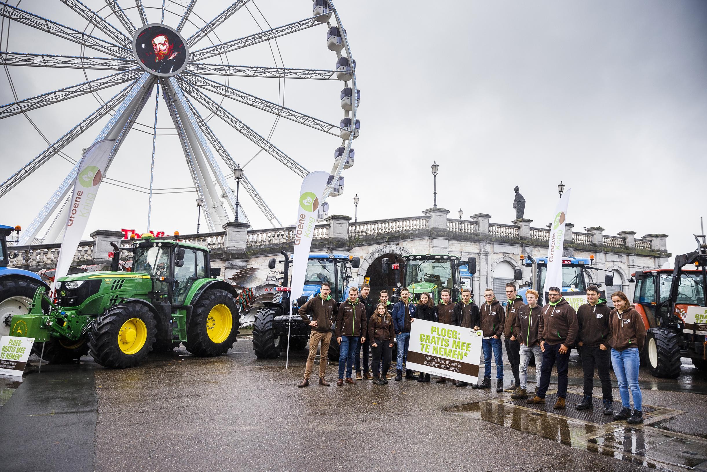 Jonge Boeren Voeren Actie In Antwerpen Antwerpen Het Nieuwsblad