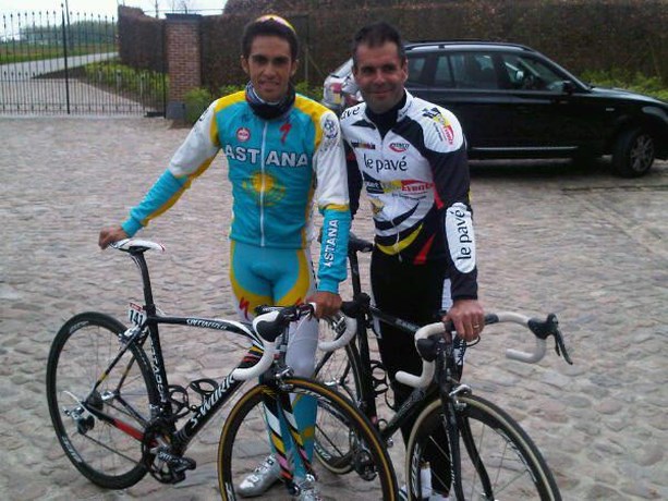 Van Petegem gidst Contador over kasseien