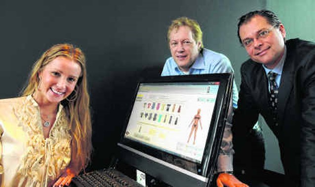 Pashokje van de toekomst scant lichaam in 3D