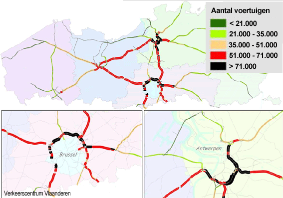 file antwerpen kaart OVERZICHT. Hier staan we het meest in de file   Het Nieuwsblad Mobile