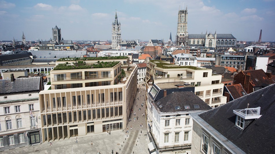 Foto Kbc Kantoor Op De Kouter Wordt Nieuw Wooncomplex Gent Het Nieuwsblad Mobile