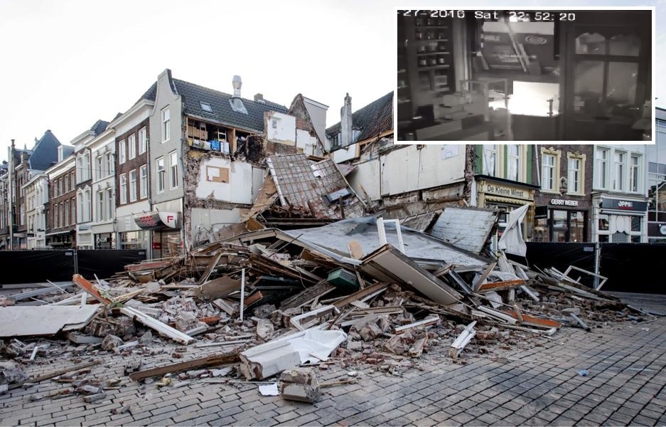 Instorting Historisch Gebouw Te Zien Op Bewakingsbeelden | Het Nieuwsblad