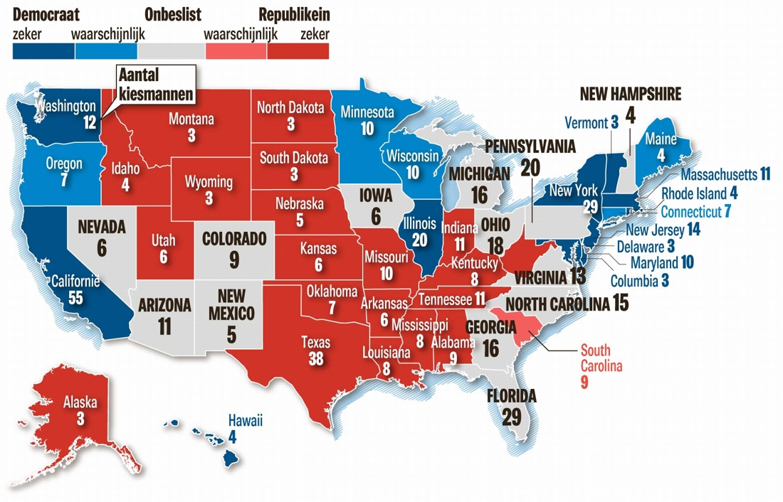 Zo Verlopen De Amerikaanse Verkiezingen - Het Nieuwsblad