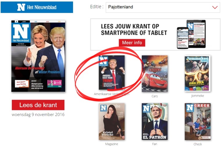 “Amerika kiest voor Trump”: lees hier onze verkiezingskrant