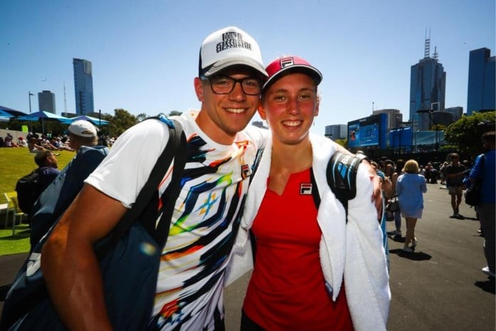 De coach van tennistalent Elise Mertens is ook haar lief ...