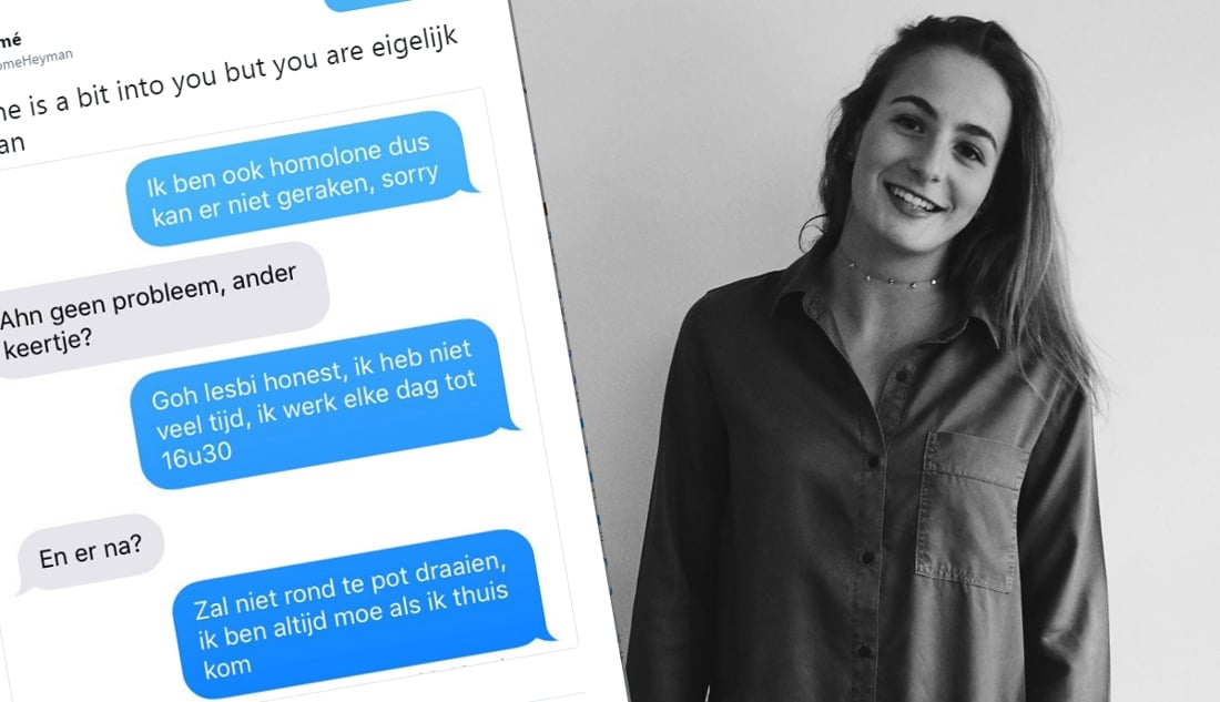 Flirten met iemand die je niet kent