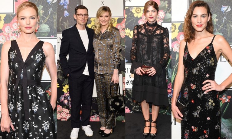 Belgische modellen en een botanische binnentuin: Erdem voor H&M groots voorgesteld in Los Angeles