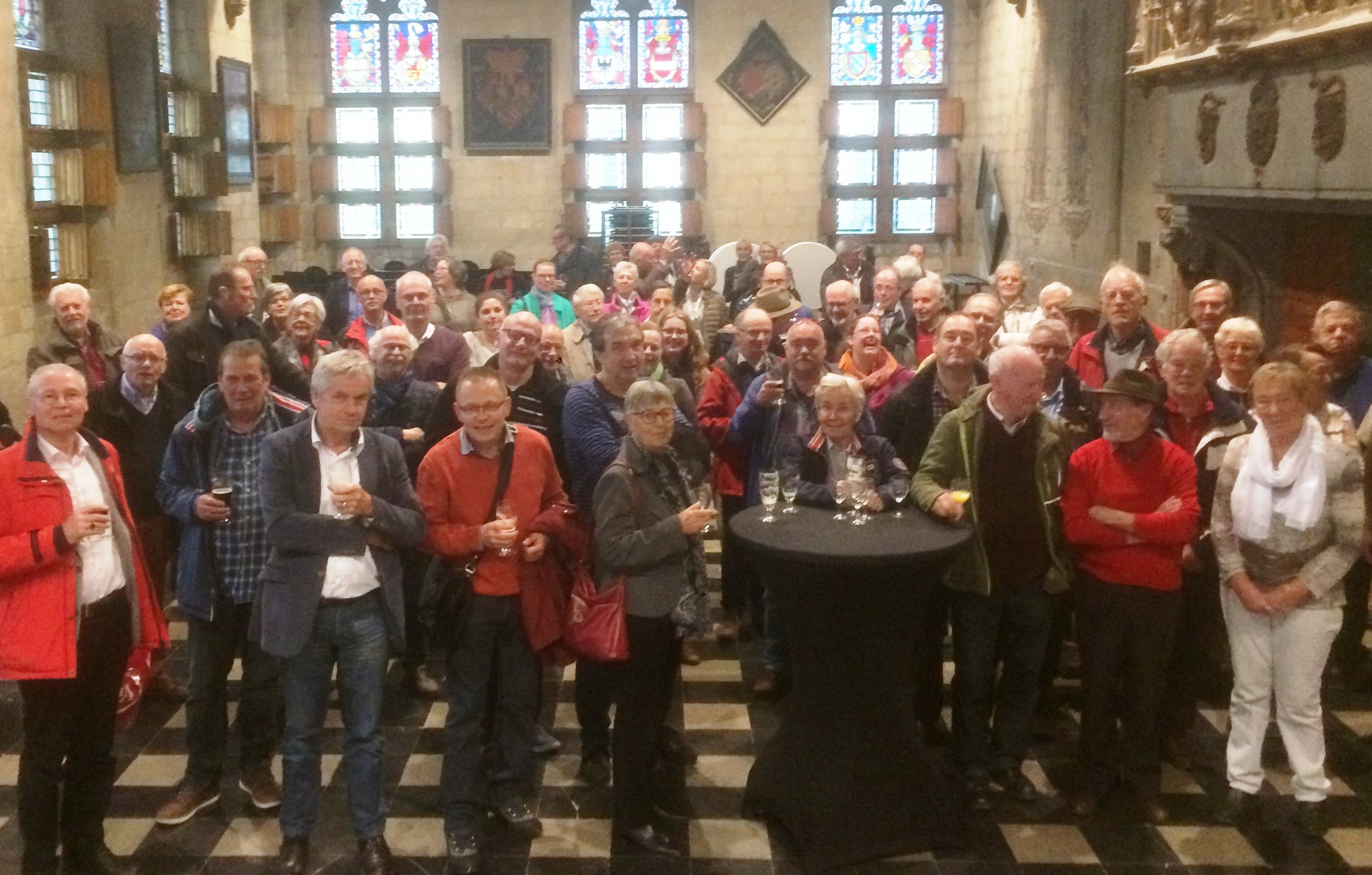 Zeventig stadsgidsen uit Bergen op Zoom op bezoek (Oudenaarde) Het