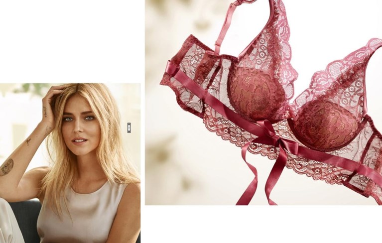 In deze lingeriecampagne is geen beha te zien (en dat is exact de bedoeling)