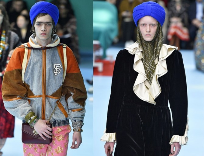 Niet de afgehakte hoofden, maar de tulbanden van Gucci ontketenen relletje
