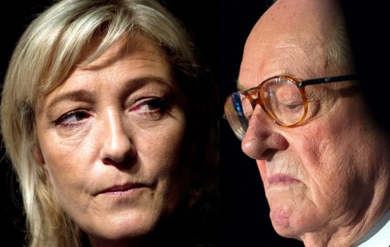 Vader Le Pen vindt naamswijziging partij die dochter doorvoert rampzalig: “Politieke moord”