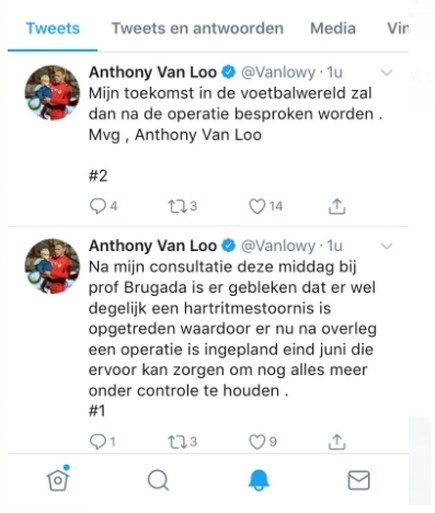 Speler KV Kortrijk met hartproblemen ondergaat straks nieuwe operatie