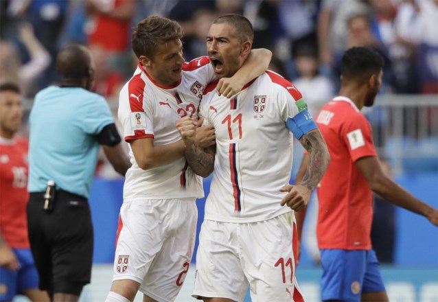 Heerlijke vrije trap bezegelt het lot van Costa Rica: Servië start zijn WK met een zege