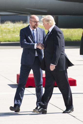 Deze keer geen rode loper en fanfare: Trump krijgt sobere ontvangst in Brussel