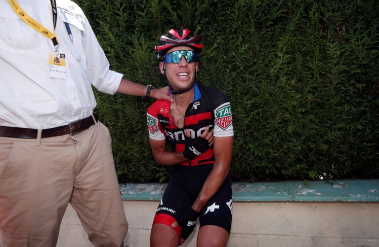 Drama voor BMC in Tour: kopman Porte valt zwaar en geeft op