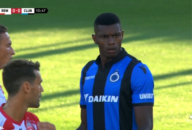 Oerdom: Wesley laat Club Brugge al vroeg in de steek met elleboog