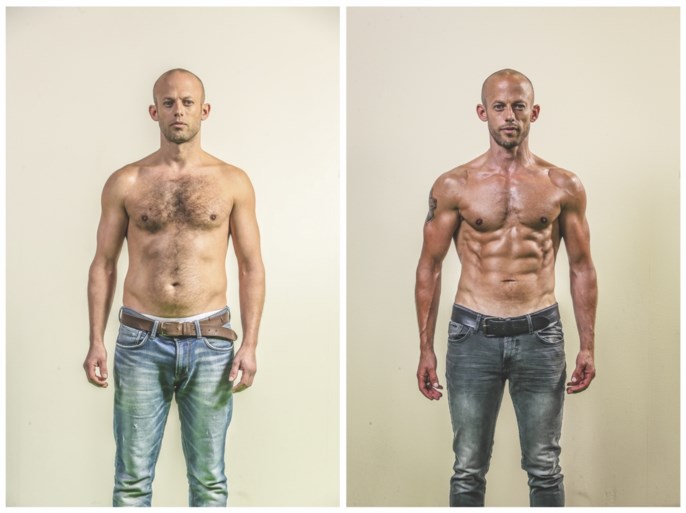 Indrukwekkend: Staf en Mathias Coppens kweken sixpack in amper 2 maanden tijd