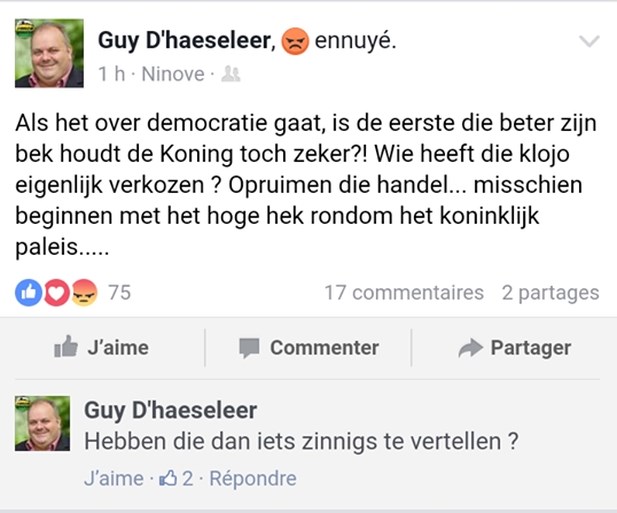 N-VA weigert coalitie met Forza Ninove door chocomoussefoto, maar kopman deelde nog meer racistische foto’s