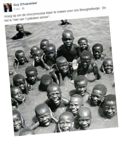 N-VA weigert coalitie met Forza Ninove door chocomoussefoto, maar kopman deelde nog meer racistische foto’s