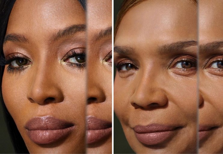 Naomi Campbell schittert in campagne met haar mama