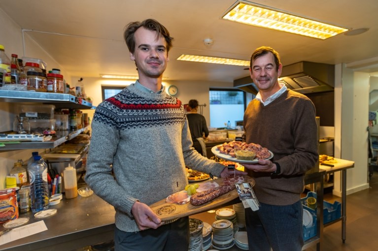 Van het veld recht naar het restaurant