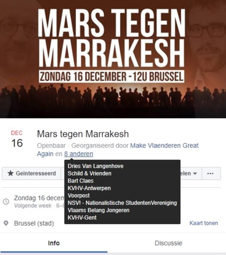 Rechtse verenigingen organiseren “Mars tegen Marrakech”, ook Schild & Vrienden neemt deel