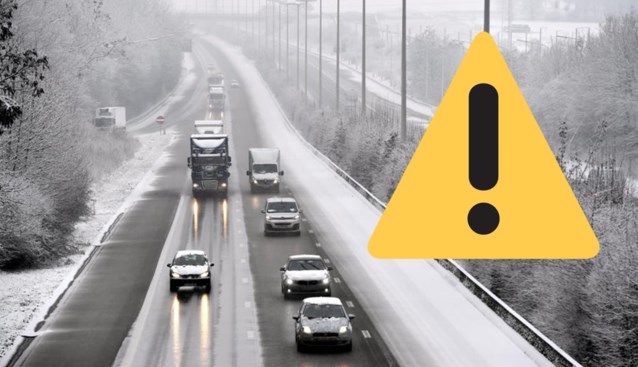 Code geel: KMI waarschuwt voor ijsplekken maandagochtend ...