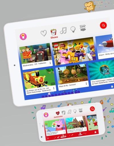 Kinderversie YouTube gelanceerd in België