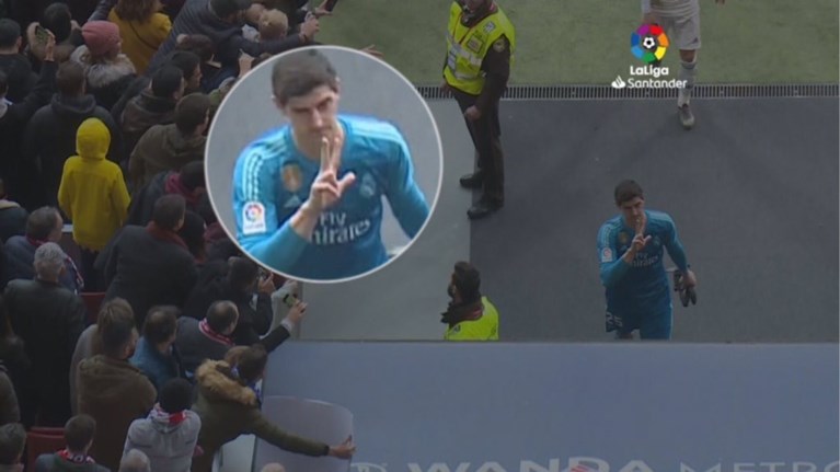 Fans van Atletico Madrid willen gedenkplaat Courtois laten verwijderen wegens een gebrek aan respect