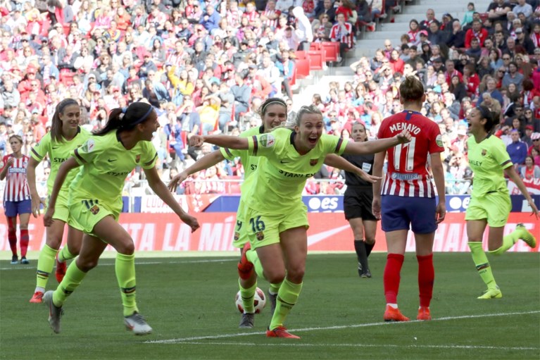 Wereldrecord aantal toeschouwers bij vrouwenwedstrijd Atletico - Barcelona
