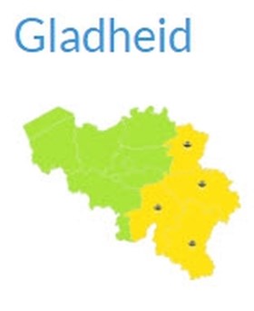KMI kondigt code geel af: opvallend koud en gladde wegen