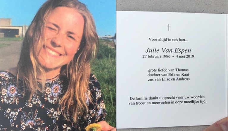Meer dan 2.000 mensen op uitvaart Julie Van Espen: “Alles wat je deed, was voor iemand anders. Deze wereld is haar mooiste schat kwijt”