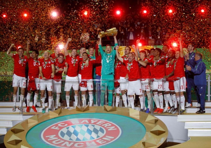 Na twee jaar eindelijk weer prijs: Bayern Munchen pakt voor de negentiende keer de Duitse beker
