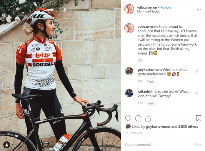 Opnieuw Een Vdb In Het Profpeloton Dochter Frank Vandenbrou Het Nieuwsblad Mobile