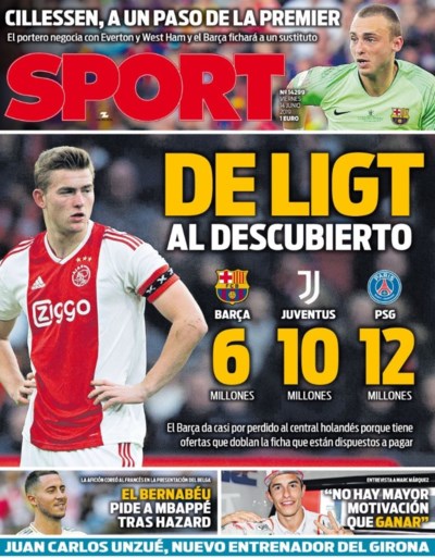 Eden Hazard siert de voorpagina’s van verschillende sportkranten, maar eentje springt er toch wel uit