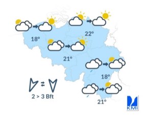 Na wolken komt zonneschijn (maar volgende week wordt het kouder)
