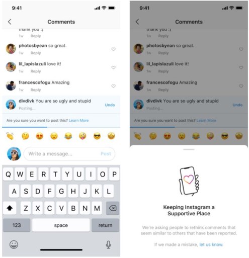 Instagram stelt hulpmiddelen in de strijd tegen cyberpesten voor