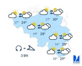 Zomers weer op komst: kwik klimt tegen zondag richting 30 graden