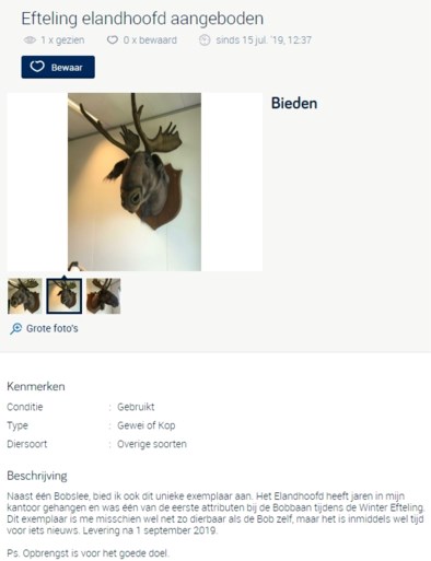 Efteling verkoopt bobslee: “Een eerbetoon, want de afbraak doet pijn”
