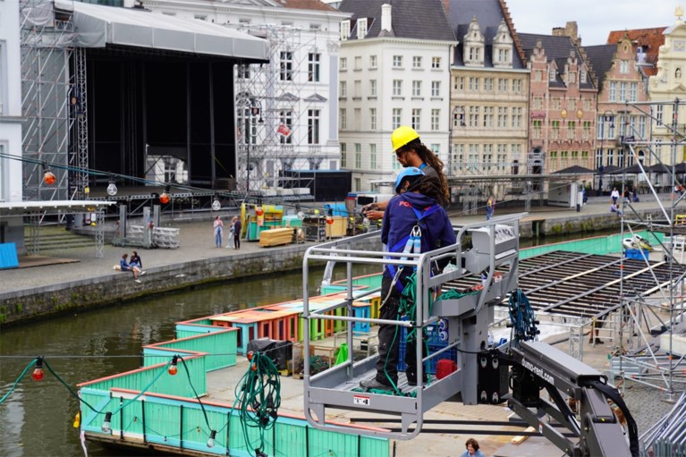 Nog drie dagen: binnenstad is één grote werf voor Gentse Feesten