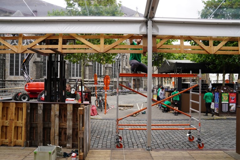 Nog drie dagen: binnenstad is één grote werf voor Gentse Feesten