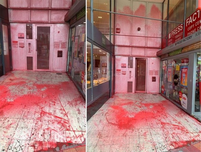 Vlaams Belang-topman deelt video van vandalisme aan hoofdkwartier: “Dit mag nooit getolereerd worden”