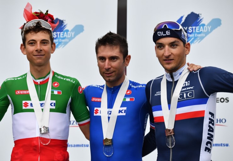 Test olympische wegrit: Diego Ulissi wint op en rond Mount Fuji, Loïc Vliegen eerste Belg