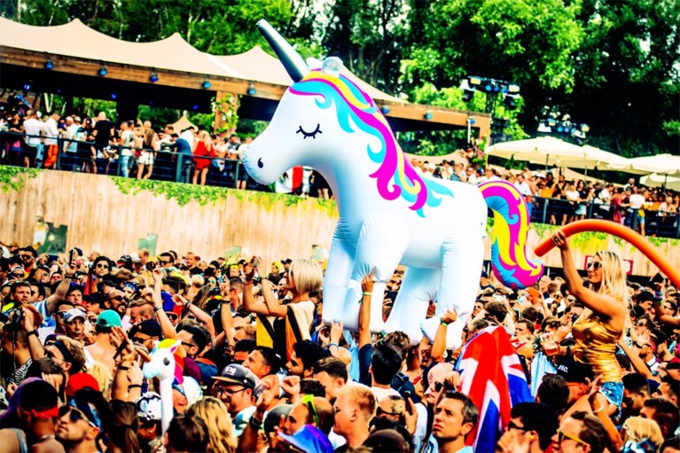 Paris Hilton bouwt een feestje op Tomorrowland: “I fucking love you Belgium!”