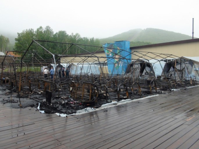 Vier kinderen sterven bij brand in Russisch vakantiekamp, leiders opgepakt