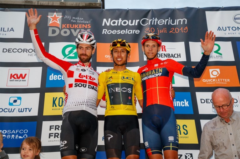 Egan Bernal zet gele trui in de kijker met winst in na-Tourcriterium van Roeselare