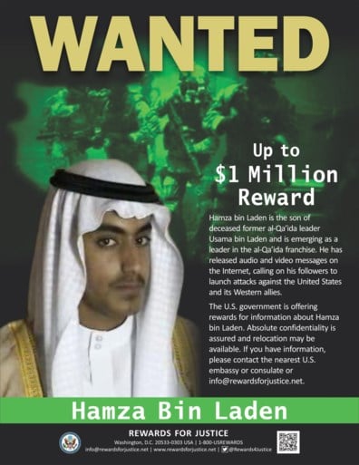 Amerikaanse topambtenaren: “Hamza bin Laden, de zoon van Osama, is dood”
