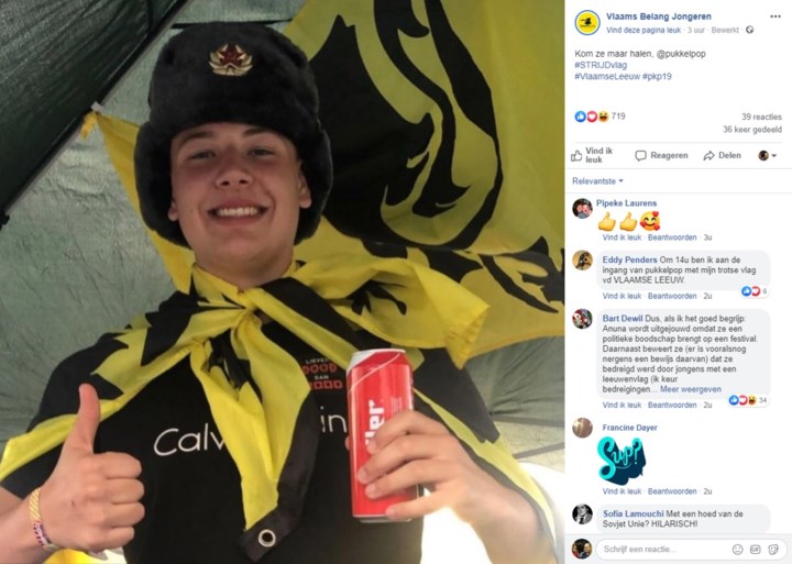 Pukkelpop verontschuldigt zich voor “misverstanden”, Vlaams Belang-jongeren delen vlaggen uit aan ingang