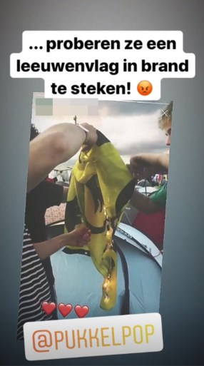 Festivalgangster (18) opgejaagd voor filmpje brandende vlag